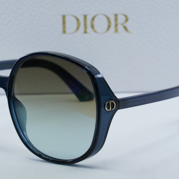 FINAL PRICE NEW DIOR DDOLL R1U 30C6 BLUE SUNGLASSES - Picture 3 of 11
